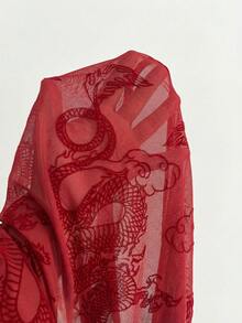 Elamini Elegant Lace Camisole Top For Women - Red - View 7