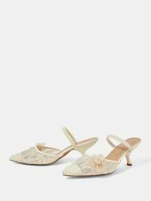 CUCCOO HITCHD Tacones altos de mujer con diseño de hebilla y punta afilada, versátiles para uso diario - Amarillo - Ver 10