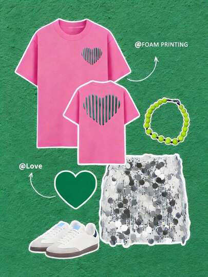 DrmWander Women's T-Shirt, Casual Street Style Graphic Short Sleeve T-Shirt, Cute Summer Top