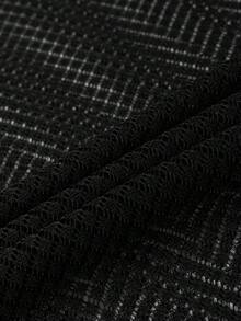 PAVTROS Men T-Shirts Fit Crew Neck Short Sleeve Sexy Fashion Men Summer Mesh Top Tee - Black - View 4