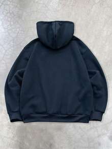 PAVTROS Áo nỉ có mũ trùm đầu lót nhiệt màu trơn giản dị mùa thu dành cho nam, có mũ trùm đầu vá hai tông màu thời trang. Được làm từ vải lông cừu mềm mại, ấm áp, hoàn hảo cho mùa thu. Thiết kế đơn giản và đa năng, dễ dàng phối với mọi loại quần cho các buổi đi chơi hàng ngày hoặc sinh hoạt tại trường. Một món quà tuyệt vời cho bạn trai của bạn., Áo hoodie xanh navy nam, Áo hoodie xanh trơn nam, Áo hoodie nam Áo hoodie xanh navy Áo hoodie trơn Áo hoodie cotton Áo hoodie cỡ lớn - Màu xanh hải quân - Xem 2