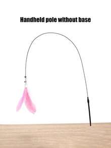 PETSIN 1件装宠物猫棒铃铛长杆吸盘可握可吸附羽毛头可更换自娱自乐压缩耐咬猫玩具宠物玩具宠物用品 - 彩色 - 查看 26