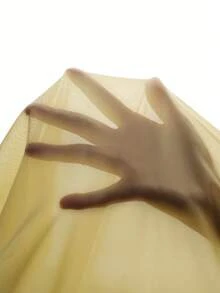 Amplova 2026新款3D立体花卉抹胸不对称下摆吊带连衣裙（女款） - 鵝黃色 - 查看 16