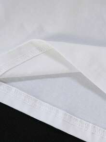 SHEIN X Care Bears Men's Minimalist Printed Round Neck Short Sleeve T-Shirt - White - View 5