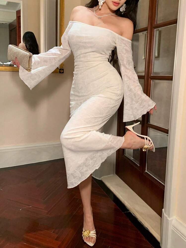 Sexy Off Shoulder Lace Dress For Women Maxi Dress Sundress