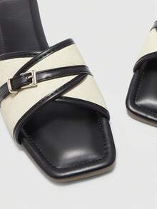 CUCCOO BIZCHIC Simple And Versatile Temperament Comfortable Fashion Generous Commuter Vacation Beach Flat Sandals - Apricot - View 7