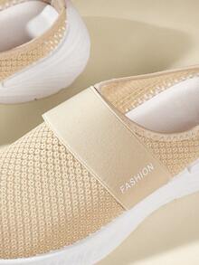 CUCCOO EASI Women's Versatile Casual Slip-On Breathable Shoes - Beige - View 2