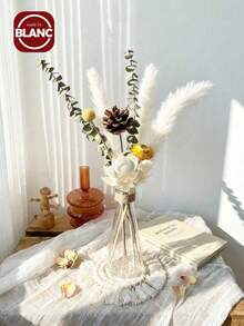 Madebyblanc Bình hoa thủy tinh phong cách Bắc Âu dùng cho hệ thống thủy canh - Bình hình trụ tối giản dùng cho hoa tươi và hoa khô, trang trí nhà cửa sang trọng, bình hoa thủy tinh kiểu Scandinavia - thiết kế tối giản cho hoa tươi và hoa khô, trang trí nhà cửa theo phong cách thủy canh, trang trí bàn sang trọng cho phòng khách, kệ, bình hoa thủy tinh sang trọng (Bình sẽ được tặng kèm dây gai dài 4 mét, bạn cần tự quấn dây) - Nhiều màu - Xem 2