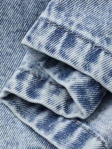 DAZY Women's Washed Casual Loose Denim Bib Pants And Jumpsuit, Suitable For Spring And Summer - Blue - View 6