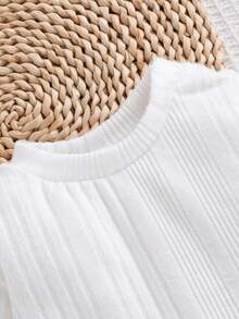 SHEIN 2 Stücke Set für Neugeborene Jungen mit gestreiftem Langarm-Top und Latzhose, geeignet für Fotoshootings, Alltagstragen, Straßenmode im Frühling und Herbst - Grau - Übersicht 4