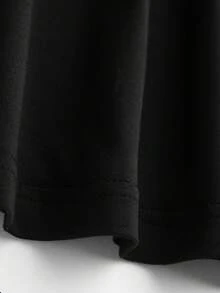 男童休闲舒适时尚百搭创意趣味彩色涂鸦篮球及数字“67”字母印花短袖T恤，适合男童户外运动穿着。 - 黑色 - 查看 6