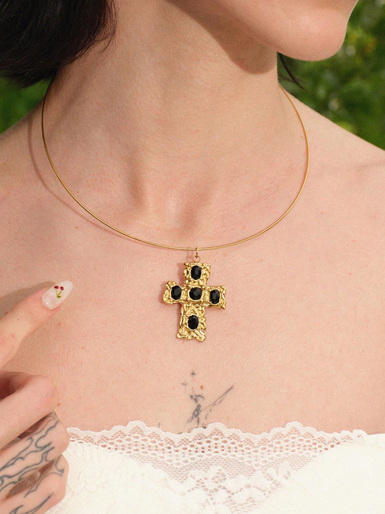 Glisma Women Pendant Necklaces,Outfits,Old Money,Metallic/Texture,Gemstone,For Mom/Women/Girl/Mother,Premium,Vintage,Classyoutfits,Old Money,Metallic/Texture,Gemstone,For Mom/Women/Girl/Mother,Premium,Vintage,Classy,Gold,Easter,Travel/Beach/Vocation,Boho,Grunge - Gold - View 1