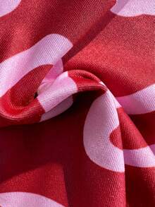 Swim Vcay 女士时尚树叶印花比基尼泳装套装 - 粉色 - 查看 7