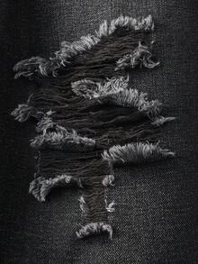 少女牛仔裤，黑色牛仔布，Y2K风格，休闲风，心形刺绣设计，宽松舒适纯棉面料，适合日常穿着、上学、通勤、聚会、返校季等场合，2026新款上市 - 黑色 - 查看 6