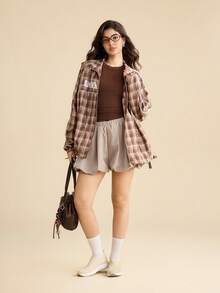 CUCCOO EASI Zapatillas deportivas casuales, transpirables y cómodas con diseño calado para mujeres - Beis - Ver 8