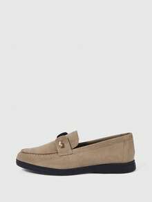 Sleekvia Casual Versatile Commuting Fringe Decor Flat Loafers - Apricot - View 6