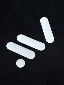 Manfinity Hypemode Men's Minimalist Printed Round Neck Short Sleeve T-Shirt - Black - View 5