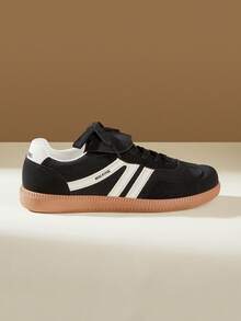 CUCCOO EASI 女士米色休闲运动鞋，圣诞节必备 - 黑色. - 查看 2