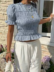 Serisse Áo sơ mi kẻ sọc thường ngày dành cho nữ, thời trang mùa hè. - Nhiều màu - Xem 7