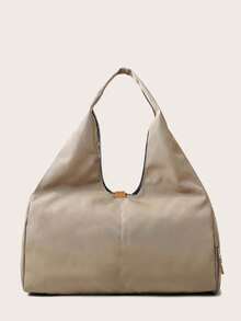 1pc Stand-Alone Shoe Warehouse Can Be Fixed Yoga Mat Retro Fashion Yoga Exercise Training Run Large Volume - Khaki - View 2