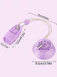 PETSIN 1件宠物用品：吸盘拖鞋、咀嚼玩具、咀嚼球、解闷用品、自娱用品、中型犬食用用品、狗狗咀嚼玩具。 - 彩色 - 查看 5