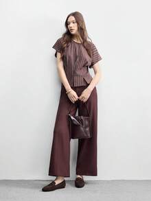 CUCCOO BIZCHIC 女士时尚休闲舒适平底乐福鞋 - 棕色 - 查看 6