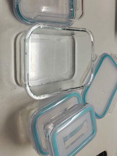 Vtopmart 8 个装带盖玻璃食品储存容器 | 防漏、可微波炉加热和冷冻、可堆叠的餐食准备容器，适用于厨房、午餐、剩菜（绿色）