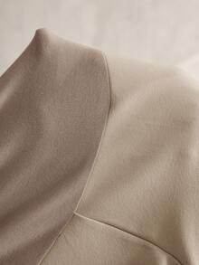 MaterniWear 可调节腰围休闲百搭孕妇裤，适合日常穿着 - 杏色 - 查看 9