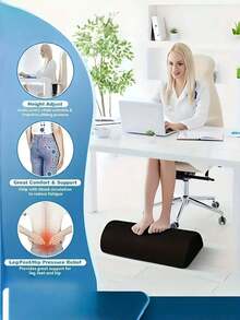 Leg & Knee Memory Foam Pillow, Semicircular Contoured Support For Back, Hip, Spine Alignment, Washable Pillowcase - Ideal Gift For Side Sleepers, Home & Travel Use. - Multicolor - View 7
