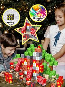 MINKOJA Bộ xếp hình nam châm hình lính cứu hỏa, Đồ chơi xếp hình nam châm, Trò chơi ghép hình, Đồ chơi du lịch, Lễ Phục Sinh, Khối xây dựng, Bộ khối xây dựng, Khối nam châm - Nhiều màu - Xem 4