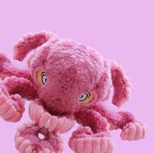 PETSIN Funny Octopus Shaped Plush Dog Toy With BB Barking Sound, Interactive Play For Dogs - Multicolor - View 7