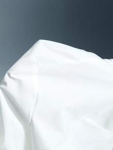 Airlisse Women's Retro High-Waist Long Sleeve Tie Design Button-Up Pleated Fitted Blouse - White - View 8