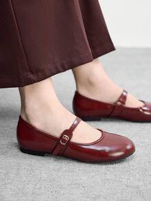 CUCCOO BIZCHIC Women Flats Spring Shoes For Daily Wear - Burgundy - View 4
