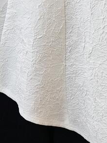 Resyla Asymmetrical Pleated Camisole Top, French Design, Flattering, Suitable For Summer Wear - White - View 5