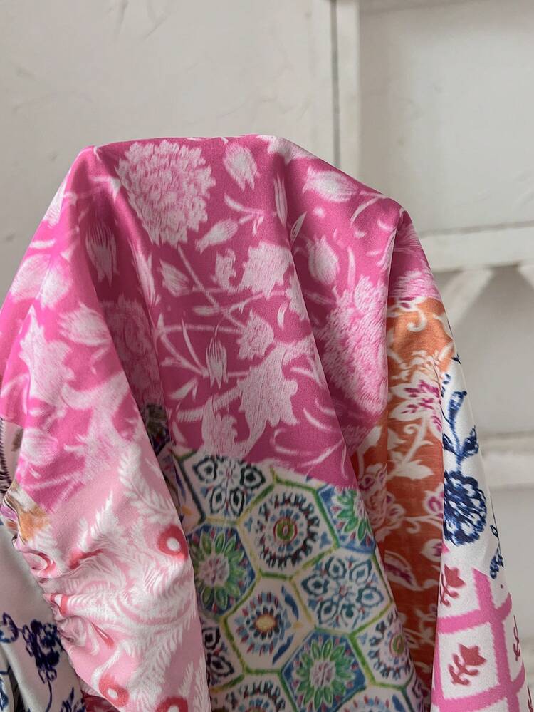 Plus Size Women Floral Print Lantern Sleeve Loose Blouse Summer Top Summer Summer Spring Spring Women Spring Country Style For Women