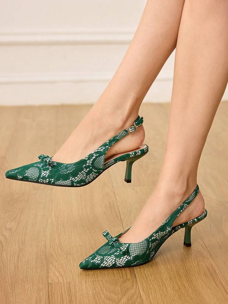 CUCCOO HITCHD Women's Pointed Toe Buckle Design Fashionable High Heels, Versatile For Daily Wear Elegant Shoes