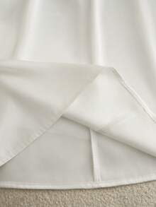 GlowEve Women's Sleeveless Waist Cinched Viscose Dress, Ladies' Elegant Minimalist Mid-Length Dress, Suitable For Daily Outings, Dates, Thanksgiving, Graduation, Outings And Other Occasions - White - View 7