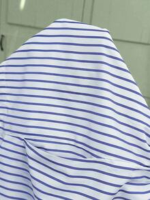 Lyckli 两件套孕妇夏季休闲条纹吊带背心和短裤套装 - 淺藍色 - 查看 6