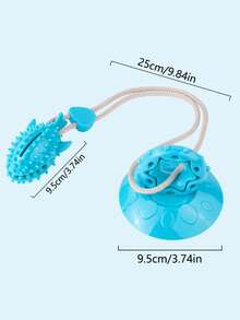 PETSIN 1件宠物用品：吸盘拖鞋、咀嚼玩具、咀嚼球、解闷用品、自娱用品、中型犬食用用品、狗狗咀嚼玩具。 - 彩色 - 查看 6