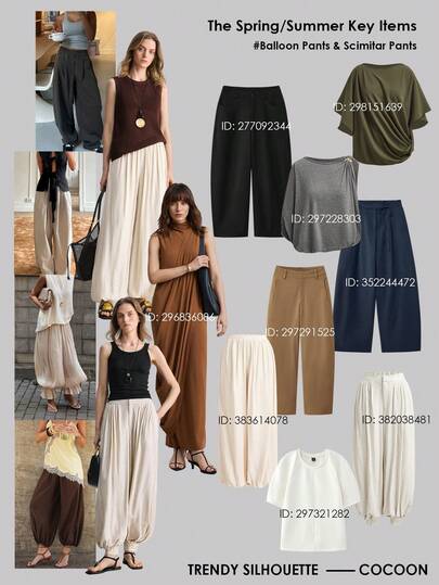 Ontre Damskie, lekkie, wygodne, miękkie, morelowe spodnie haremowe z plisami z przodu i elastyczną talią w kolorze brzoskwiniowym, kieszenie boczne, nowoczesna, miejska, biznesowa, codzienna odzież biurowa, stonowany, vintage'owy, luksusowy styl, wysokiej jakości strój na lotnisko/rejs, elegancki strój na wesele w stylu bliskowschodnim, minimalistyczny, luksusowy styl, uniwersalny, całoroczny, swobodny design