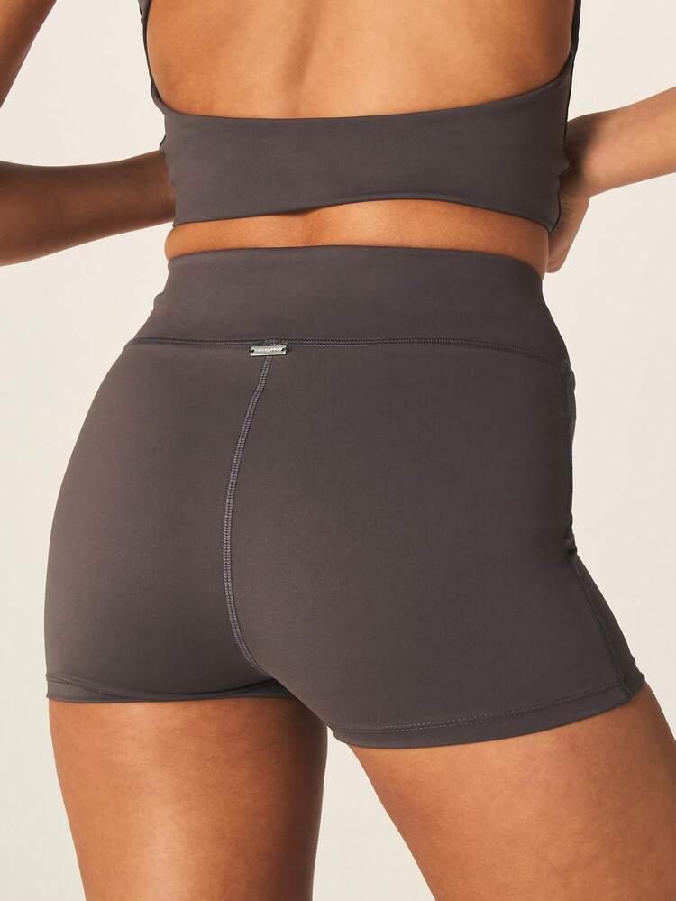 Missguided x Playboy High Rise Active Cycling Compression Shorts With Bunny Logo Print