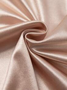 GlowEve CURVE 大码女式优雅亮面夏季衬衫，领口饰有珍珠，适合办公室、约会、毕业典礼、节日、情人节、音乐节、母亲节、万圣节、感恩节、复活节、国庆节、舞会、派对、婚礼季、户外活动等场合。 - 杏色 - 查看 3