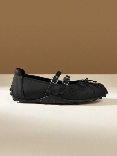 CUCCOO EASI Mary Jane Shoes - Women's Autumn New Style Bowknot Shoes, Ballet Flat Sports Shoes