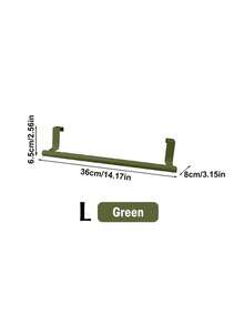 Madebyblanc 1PC Single Rod Towel Rack Cabinet Door Back Type Hanging Rack Non-Punched Towel Rod - Multicolor - View 17