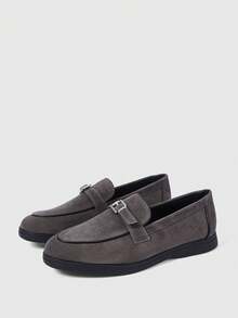 Sleekvia Casual Versatile Commuting Fringe Decor Flat Loafers - Grey - View 10