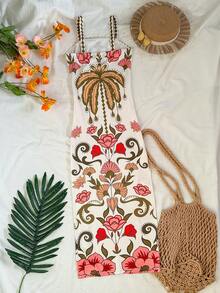 Travachic KIDS 少女碎花无袖休闲夏季连衣裙 - 彩色 - 查看 3