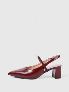 Sleekvia 女士高跟鞋 - 酒紅色 - 查看 7