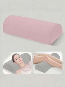 Leg & Knee Memory Foam Pillow, Semicircular Contoured Support For Back, Hip, Spine Alignment, Washable Pillowcase - Ideal Gift For Side Sleepers, Home & Travel Use. - Multicolor - View 16