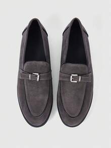 Sleekvia Casual Versatile Commuting Fringe Decor Flat Loafers - Grey - View 2