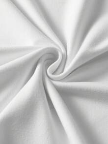 PAVTROS 2pcs Men's Solid Color Round Neck Short Sleeve T-Shirt Plain Tees - White - View 6